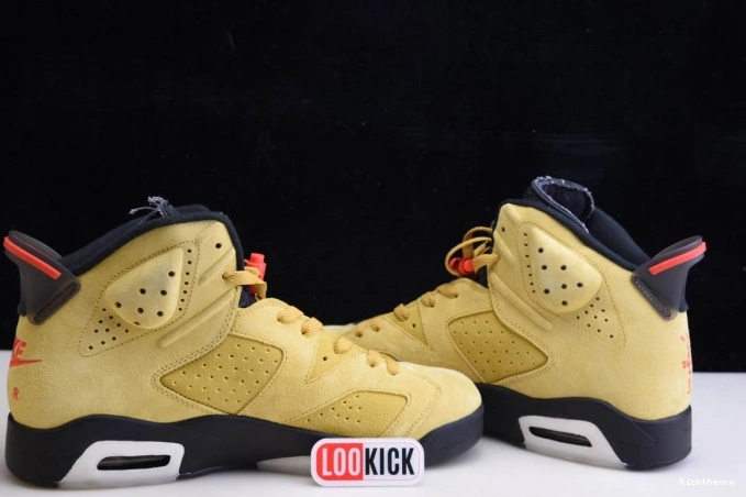 Kick Theory SCOTT 6 JORDAN X TRAVIS AIR CN1084-300 YELLOW 0806